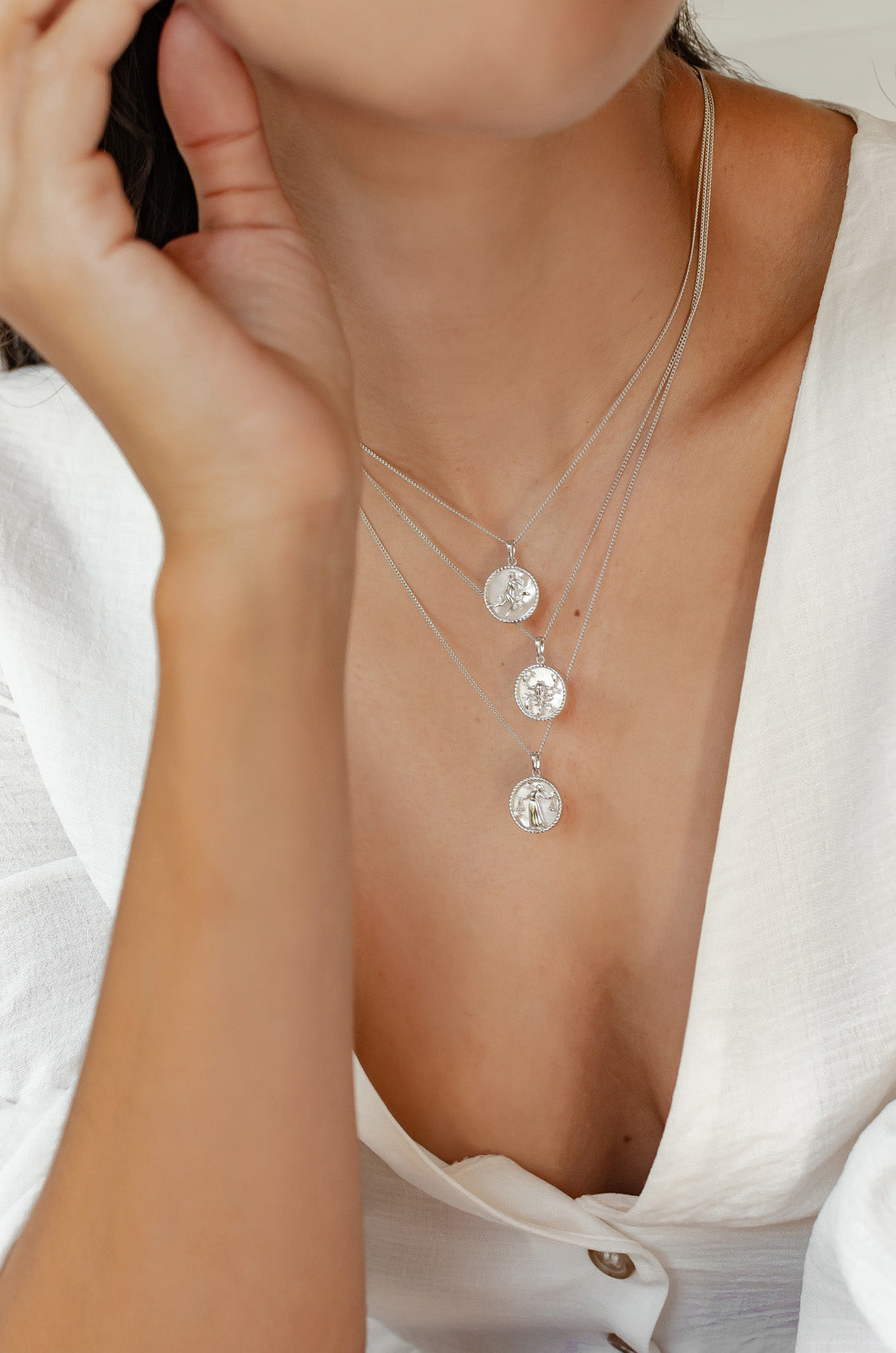 Collier pendentif zodiaque Balance